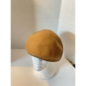 Vintage Ethos Brown Wool Newsboy Cabbie Hat Cap Men's Size Med/Large